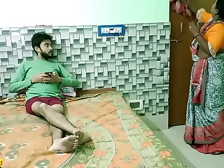 Indian teen small fry fucking with hot beautiful maid Bhabhi! Uncut homemade sex